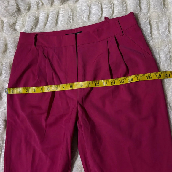 MONIKA CHIANG Elegant Hot Pink Wool Blend Trouser - Picture 13 of 14